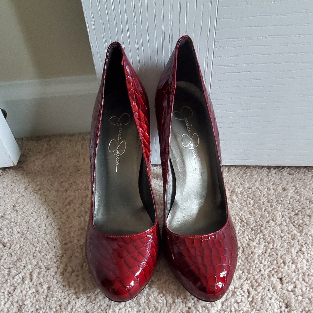 Red and Black Jessica Simpson pumps